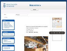 Tablet Screenshot of biblioteca.depourense.es